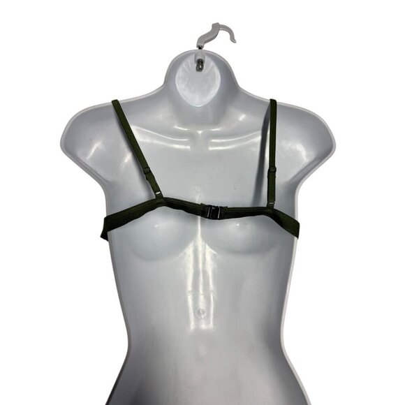 Triangl Gigi Crochet Neoprene Bikini top size Medium Army Green - Picture 4 of 8